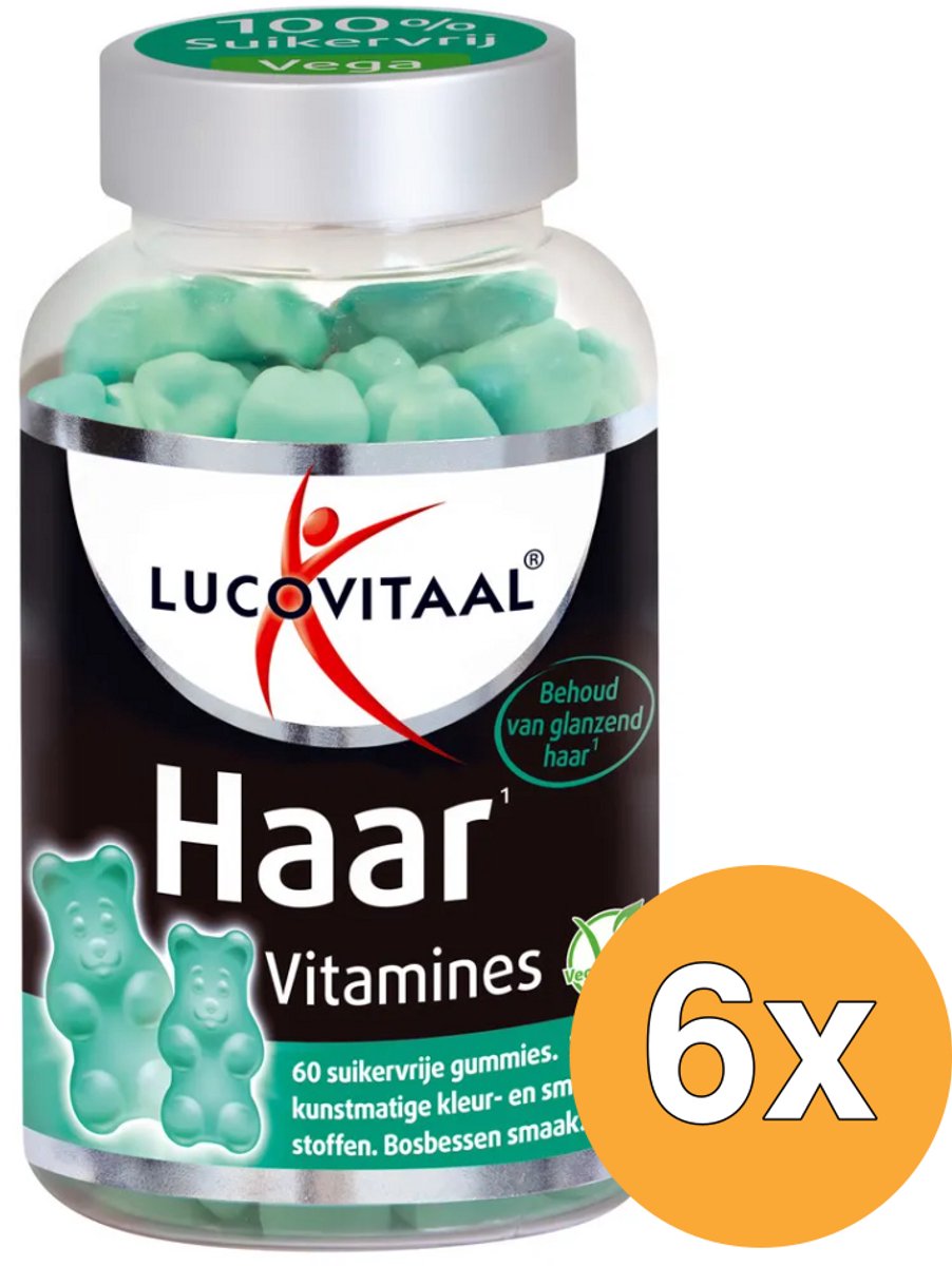 6x Lucovitaal Haar Vitamines (60 gummies)