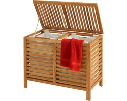 Wasmand 2 vakken - 150 liter - hout