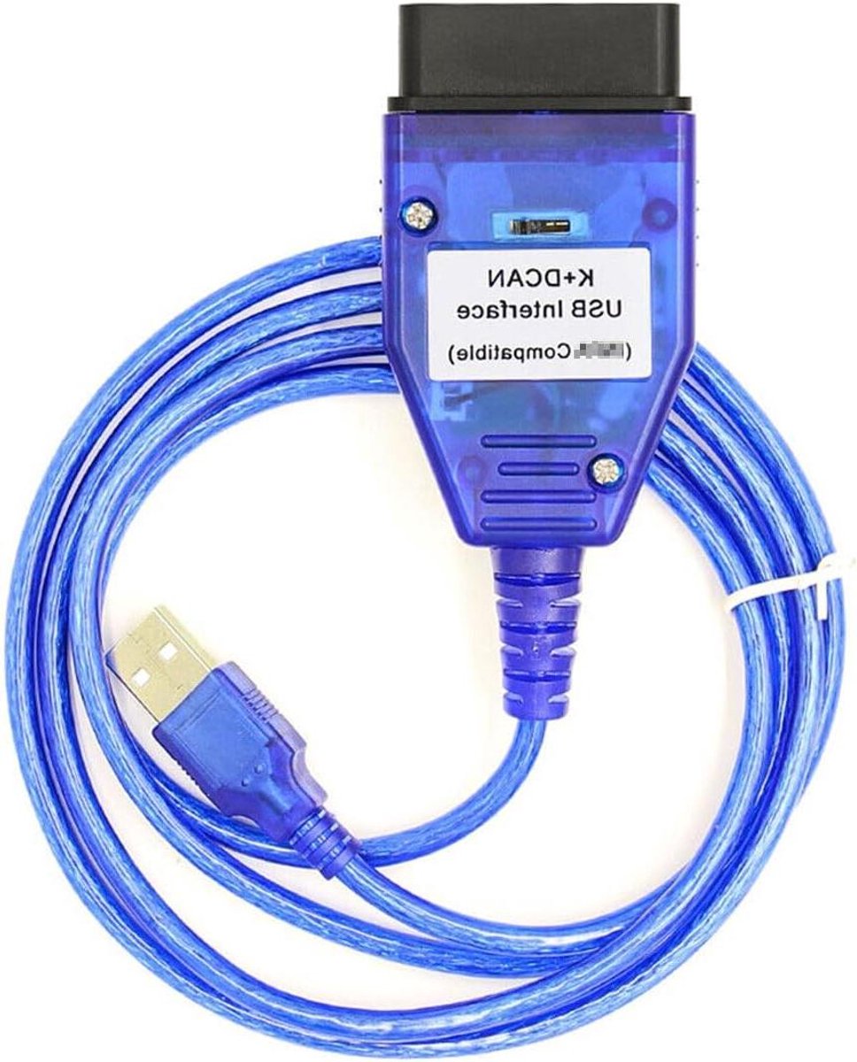 Diagnostische Kabel - OBD2 K+DCAN Kabel Schakelaar - Auto Codering - Schakelaar Tussen Protocollen - 1 Aantal - Zwart