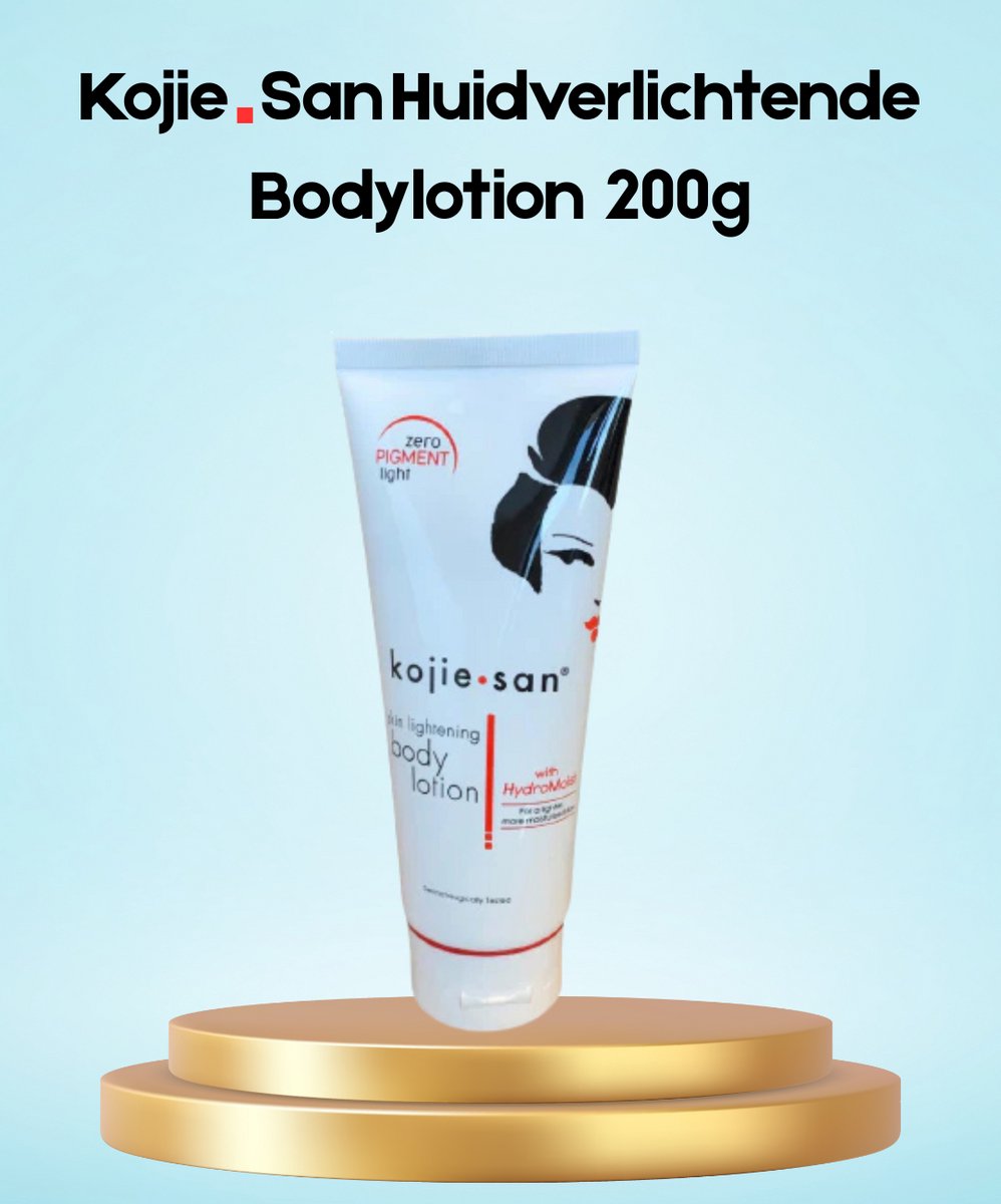 Kojie San Skin Lightening Body Lotion – 200 g – Verhelderende & Hydraterende Body Lotion – Verminderde Donkere Vlekken, Egaliseert de Huidtint & Hydrateert Intensief – Voor een Gladde, Stralende & Gezonde Huid