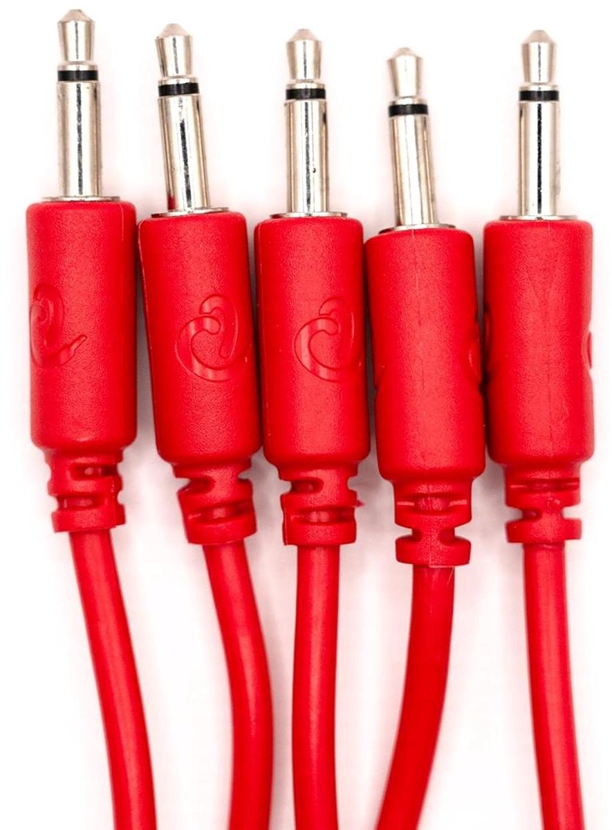 Eurorack Patchkabels - Modulaire Kabels - Signaal Verbinden - Individueel Getest - 15cm - Rood