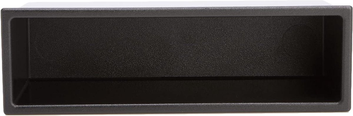 Auto Audio Facia Pocket - Radio Inbouw Frame - Autoradio Installeren - Universele Enkele DIN - Standaard Formaat - Zwart
