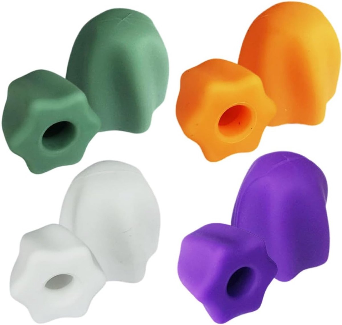 Set van 8 Zelfsluitende Tandpasta Caps van Voedselveilige Silicoon, BPA-vrij en Eenvoudig in Gebruik, Ideaal voor Thuis en Reizen