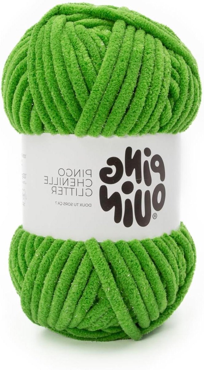 Fluwelen garen - Chenille garen - Knuffels haken - Oeko-Tex gecertificeerd - 100 g - Groen