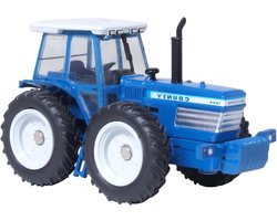 Ford County Tractor - Landbouwvoertuig Model - Modelverzameling - Gedetailleerde afwerking - Schaal 1:76 - Blauw