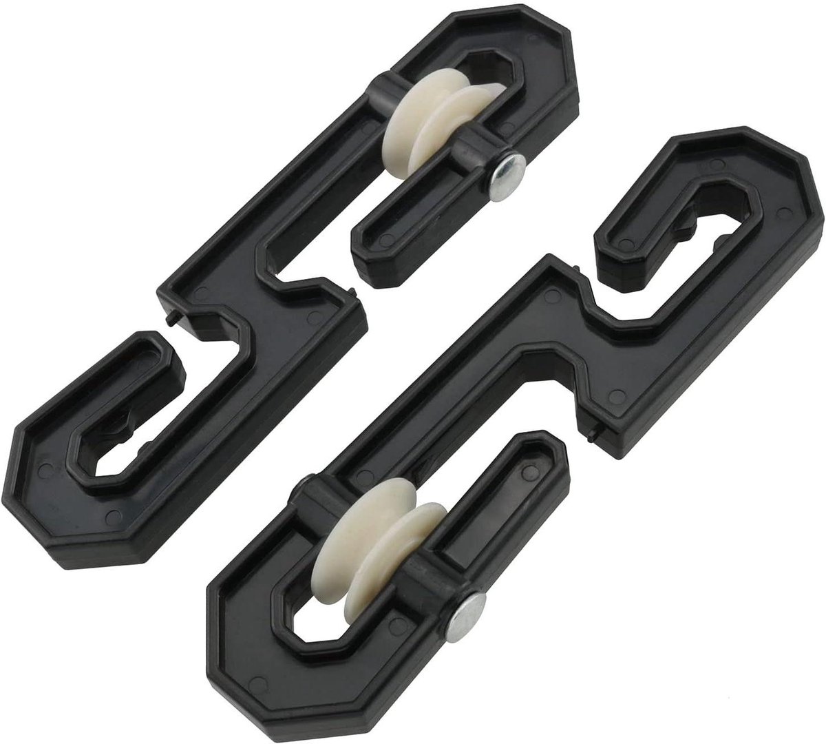 Kledinglijn Katrol - Waslijn Splitter - Zware Was Ophangen - Stille Werking - 15 cm - Zwart