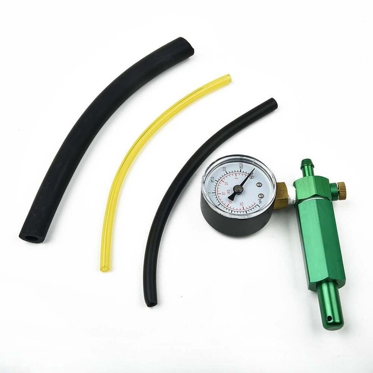Carburateur Manometer - Brandstofdruk Tester - Motor Diagnostiek - Roestvrij Staal Metaal - 12 x 8 x 7 cm - Kleurrijk