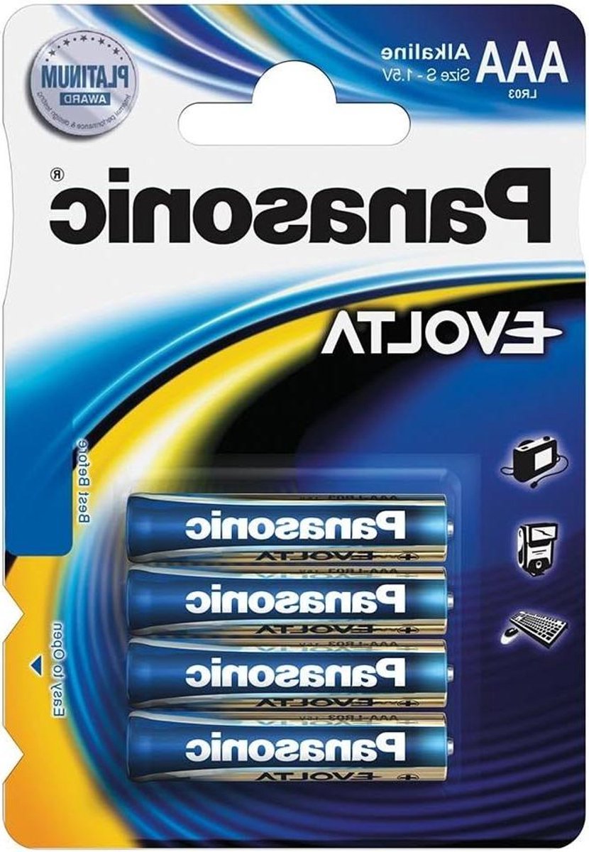 Alkaline Batterijen - AAA Batterijen - Energie-intensieve Apparaten - Langdurige Prestaties - 4 stuks - Zilver
