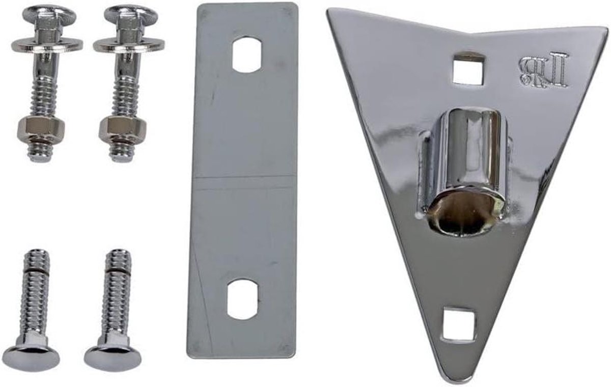 Conga Zijplaat - Percussie Onderdeel - Muziek Maken - LP Hart Vorm - 63 mm Gatafstand - Chroom