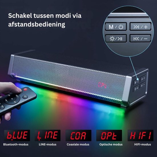 Soundbar - TV Speaker - Soundbar Box van Merkloos — afbeelding 2