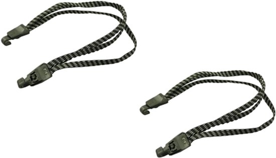 Elastisch Touw - Bagage Touw Spanning Touw - Bagage Beveiligen - 3-in-1 Ontwerp - 70 cm - Zwart — afbeelding 3