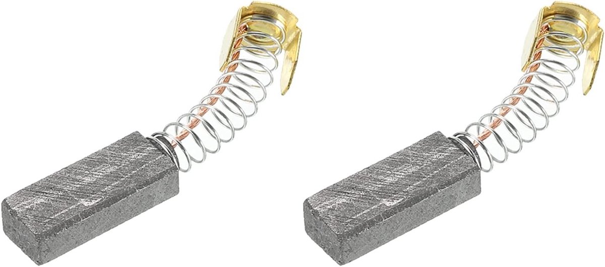 Borstels 20x8x5mm voor Elektrische Motoren - Gereedschap - Hoekslijper - Tafelzaag - Reserveonderdeel - Reparatie - 2 Pack - Carbon - Hoogwaardige Kwaliteit