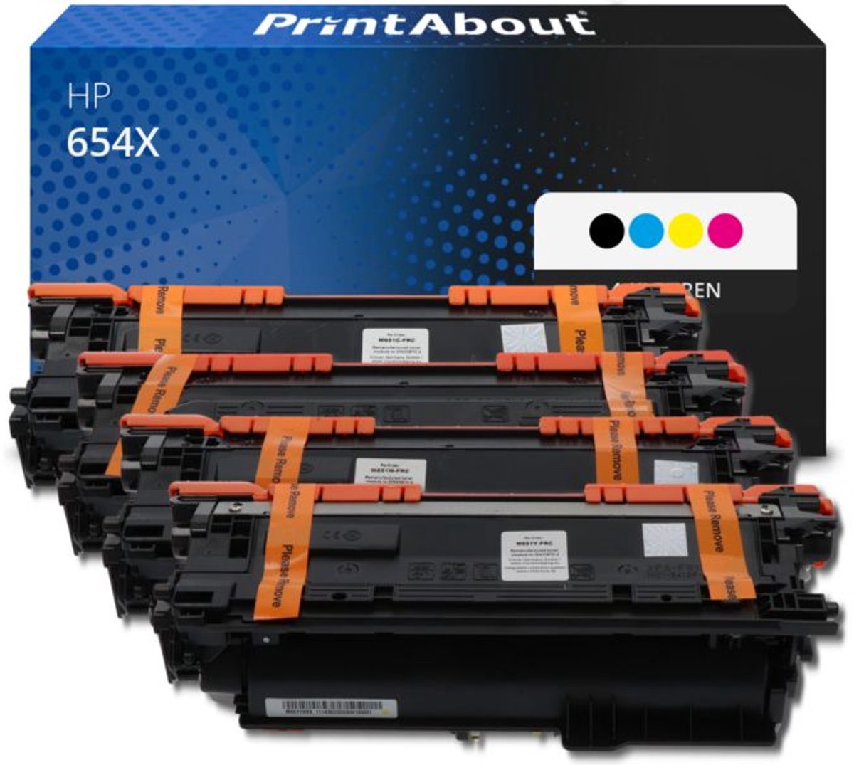 PrintAbout - Alternatief voor de HP CF330X (nr 654X) / 4-kleuren