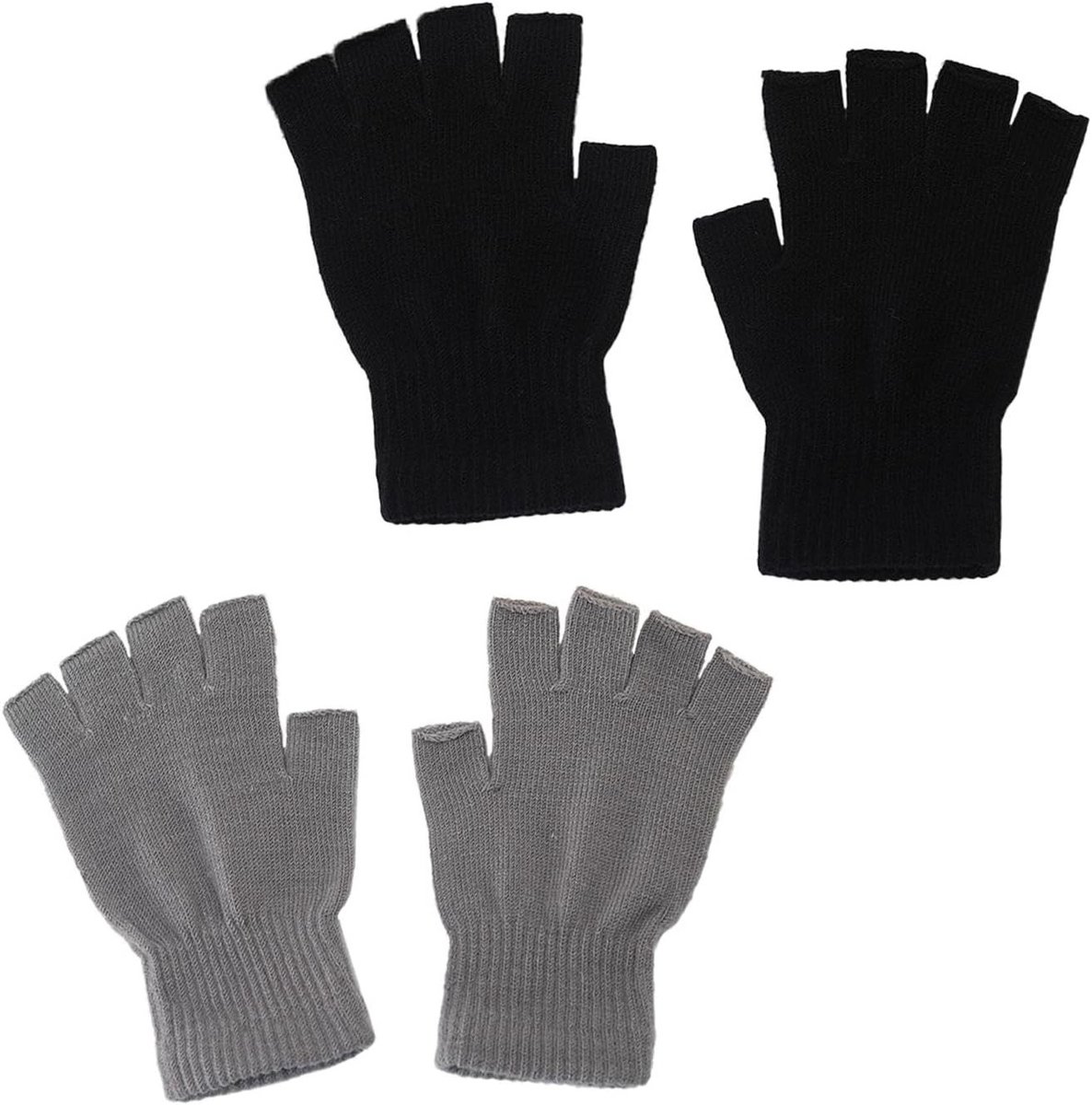 Vingerloze thermische handschoenen voor dames, ademend en touchscreen-vriendelijk, perfect voor sport, kantoor en dagelijks gebruik, rekbaar acrylmateriaal