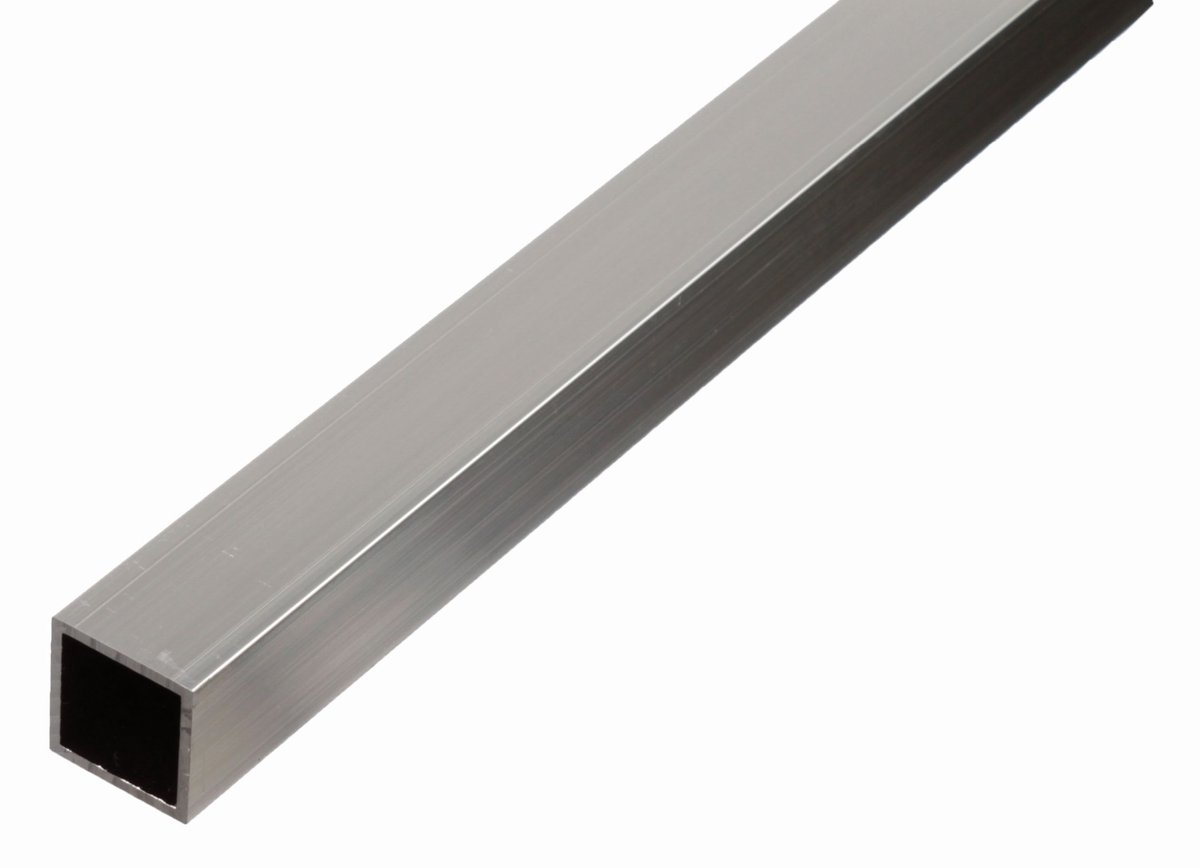 Alberts 497484 vierkante buis | aluminium, naturel | 1000 x 40 x 40 mm | set van 2