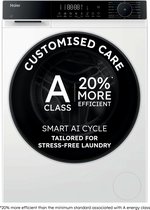 Haier HW70-BP14357TU-S – Wasmachine – 7 kg – Energieklasse A – Extra stil (69 dB) – Stoomfunctie – Inverter motor – Wi-Fi + Bluetooth (hOn) – 16 programma’s – Getest om 20 jaar mee te gaan – 10 jaar garantie op onderdelen