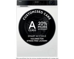 Haier HW70-BP14357TU-S – Wasmachine – 7 kg – Energieklasse A – Extra stil (69 dB) – Stoomfunctie – Inverter motor – Wi-Fi + Bluetooth (hOn) – 16 programma’s – Getest om 20 jaar mee te gaan – 10 jaar garantie op onderdelen