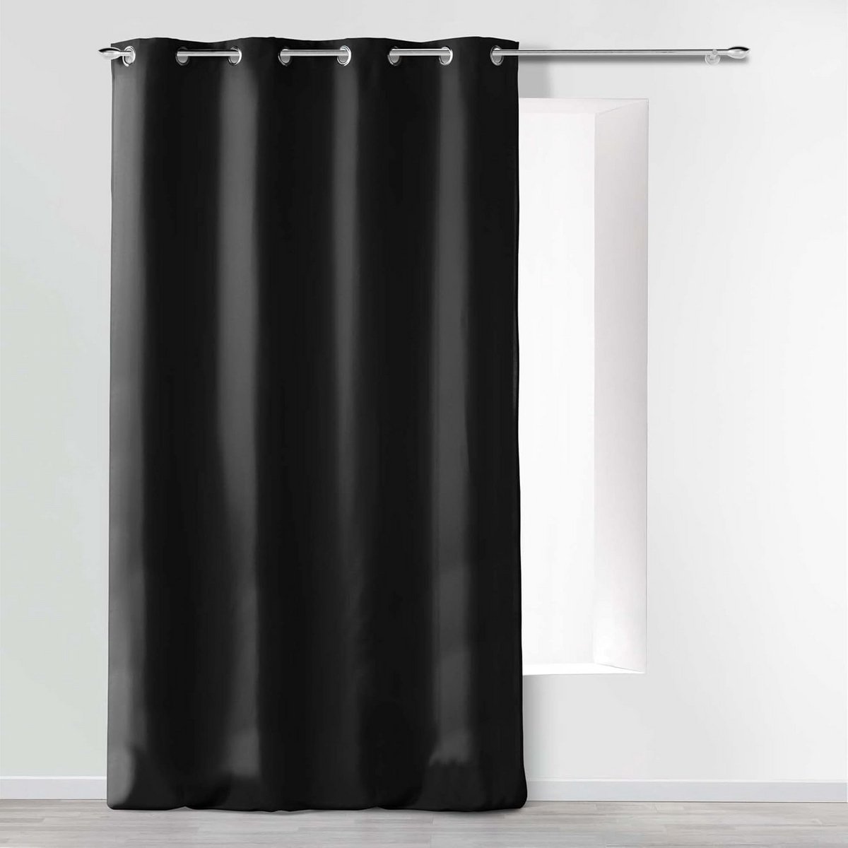 Verduisterend Gordijn - Raambekleding - Privacy Creëren - Machine Wasbaar - 140x280 cm - Zwart