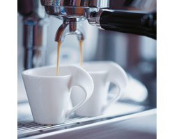 Espresso Kop - Koffiekopje Mok - Genieten van Koffie - Ergonomische Handgreep - 80 ml - Wit