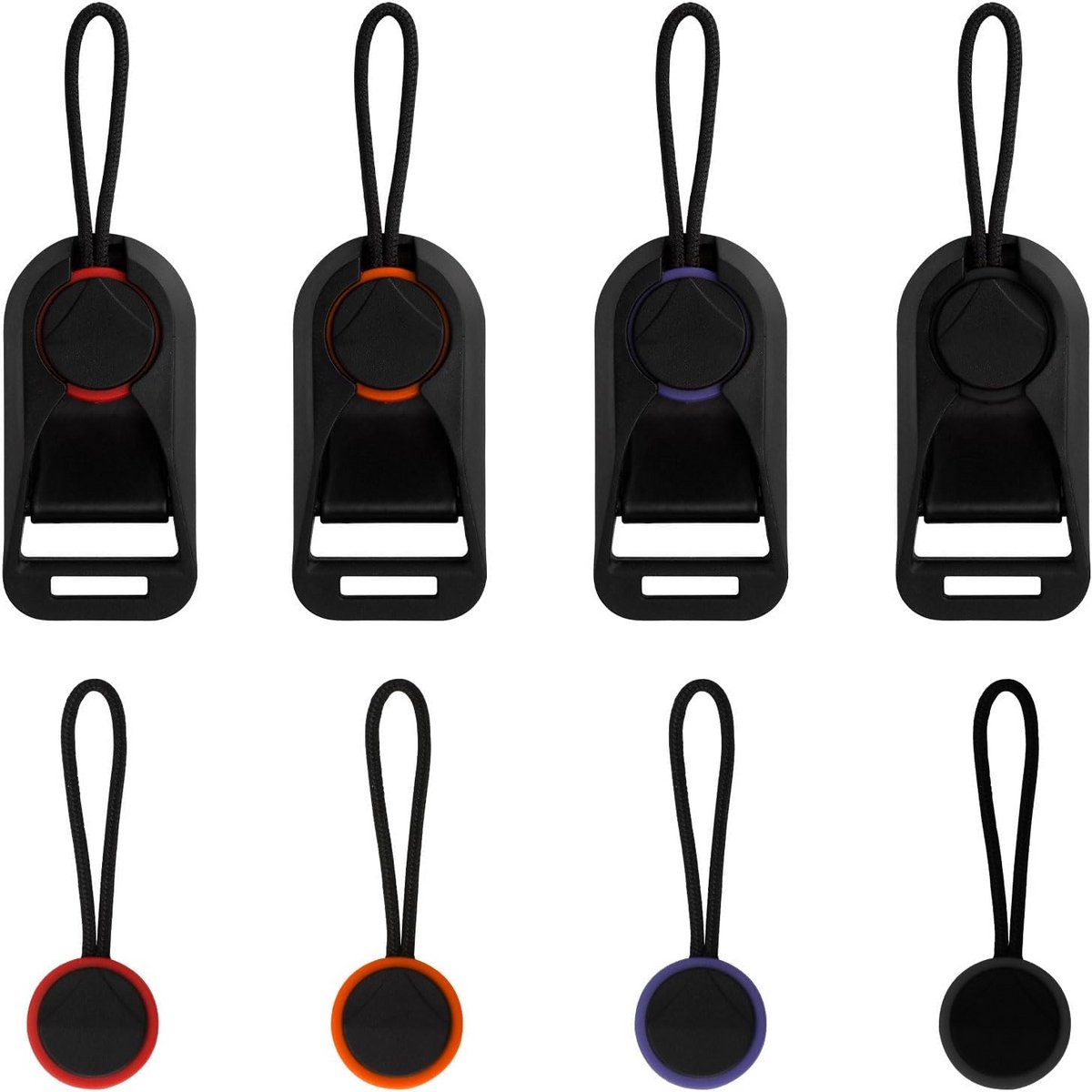 Cameragordel Systeem - Camera Clip - Snelle Bevestiging - Sterk Draagvermogen - 4 Delige Set - Zwart