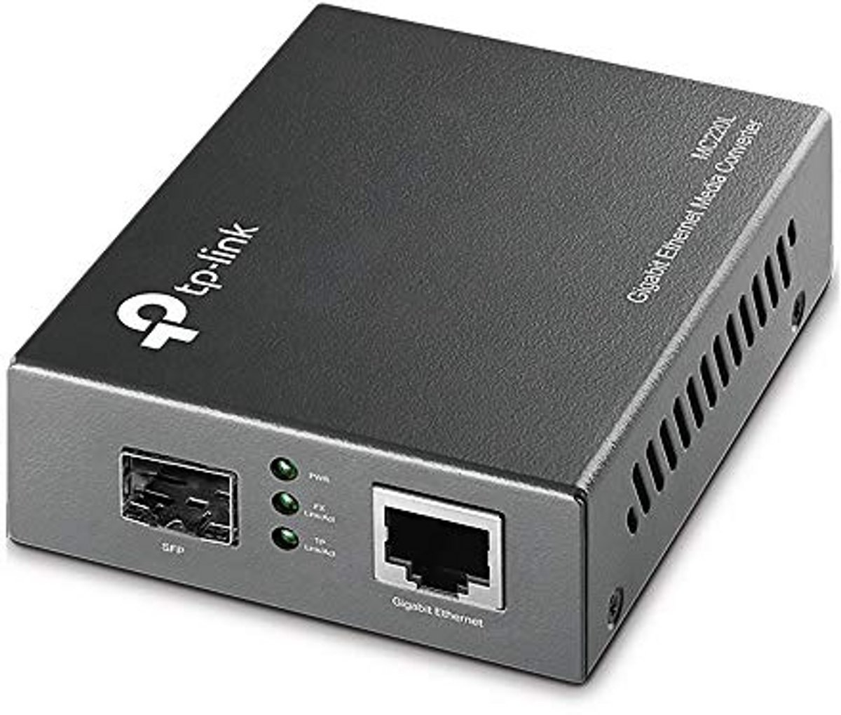Media Converter - Glasvezel Adapter - Netwerk Uitbreiding - Hot-Swap FX Poort - 10km Bereik - Zwart