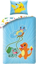 Pokémon Dekbedovertrek Play - Eenpersoons - 140 x 200 cm - Polyester