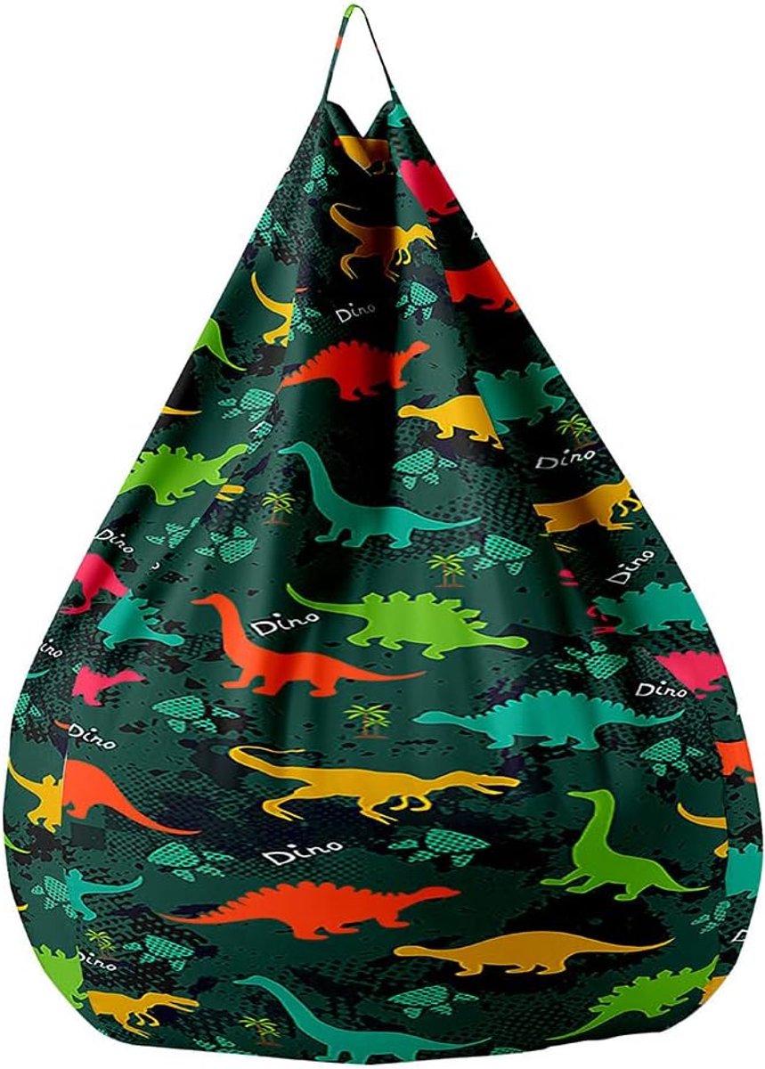 Zitzakhoes - Luie stoel - Opruimen Speelgoed - Met handvat - 100x120cm - Dinosaurus