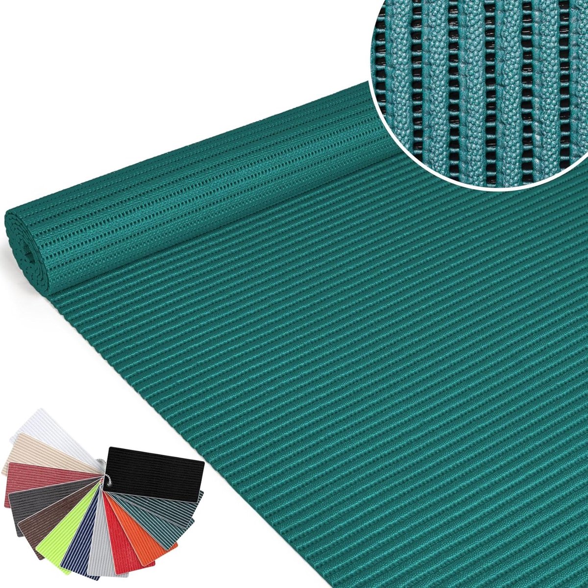 Zachte Antislip Schuim Badmat Turquoise 140 x 130 cm - Sneldrogend en Geschikt voor Vloerv