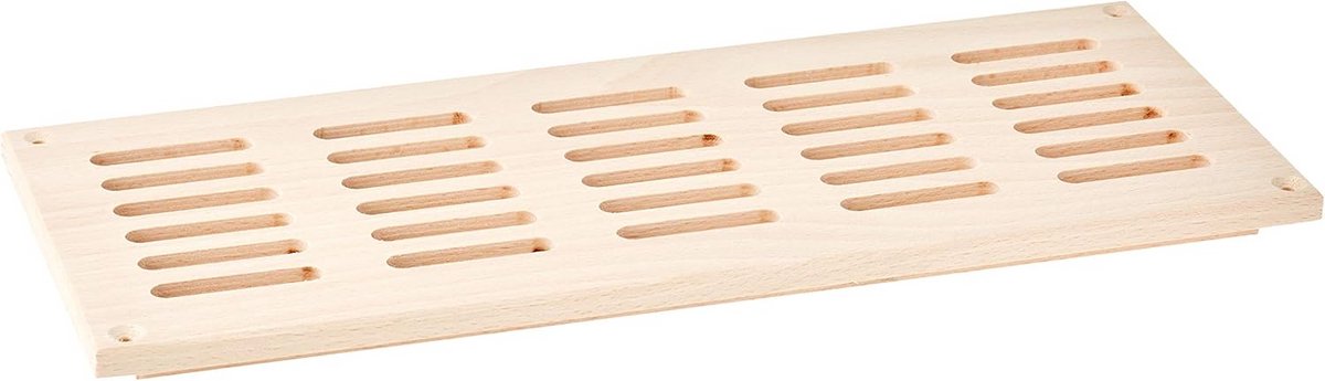 Ventilatierooster Hout - Luchtrooster Houten - Ventilatie Verbeteren - Natuurlijk Materiaal - 100 cm² - Houtkleur