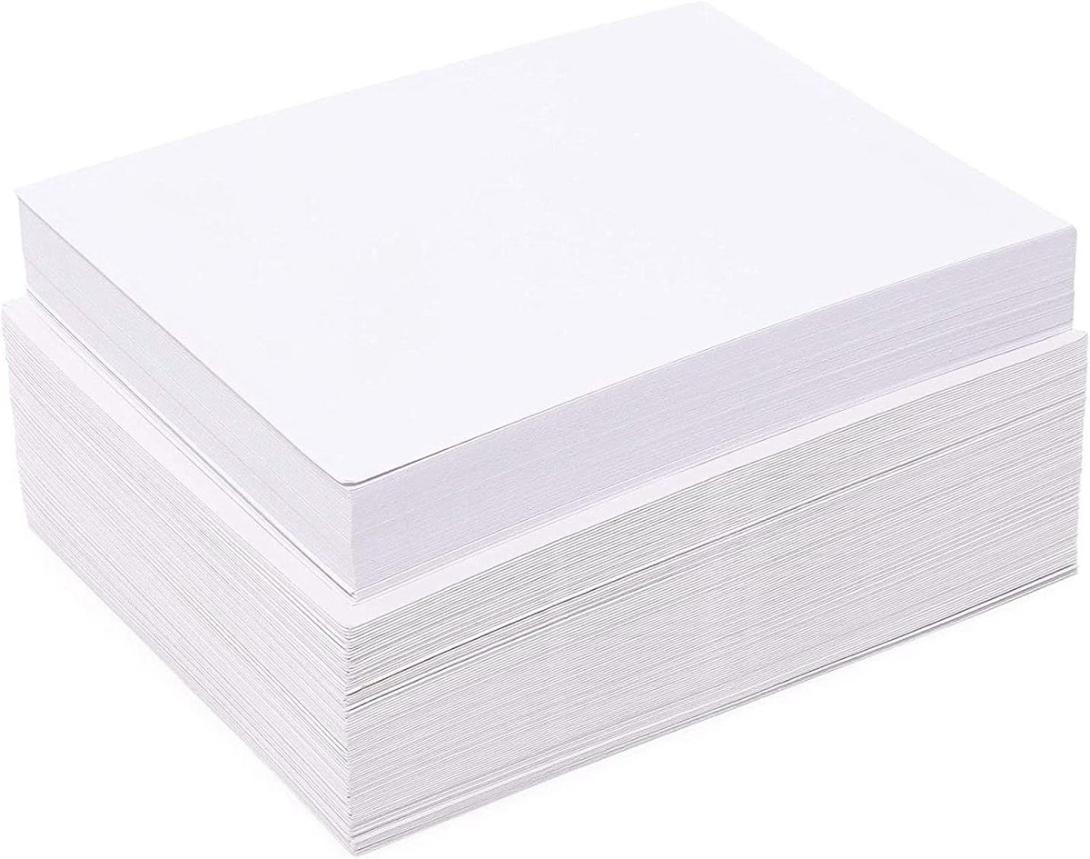 Blanco Kaarten - Uitnodigingen Envelop - Feestelijke Aankondigingen - Met Reliëfrand - 100 Stuks - Wit