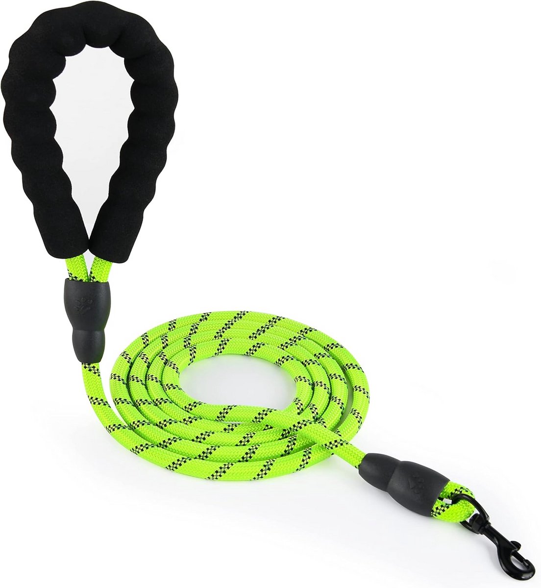 Hondenriem Touw - Wandelriem Huisdier - Veilig Wandelen - Reflecterende Draad - 152 cm Lengte - Groen