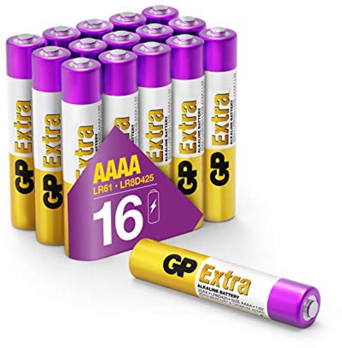 Alkaline Batterijen - Mini Batterijen - Apparaten Voeden - Lange Levensduur - 16 Stuks - Wit