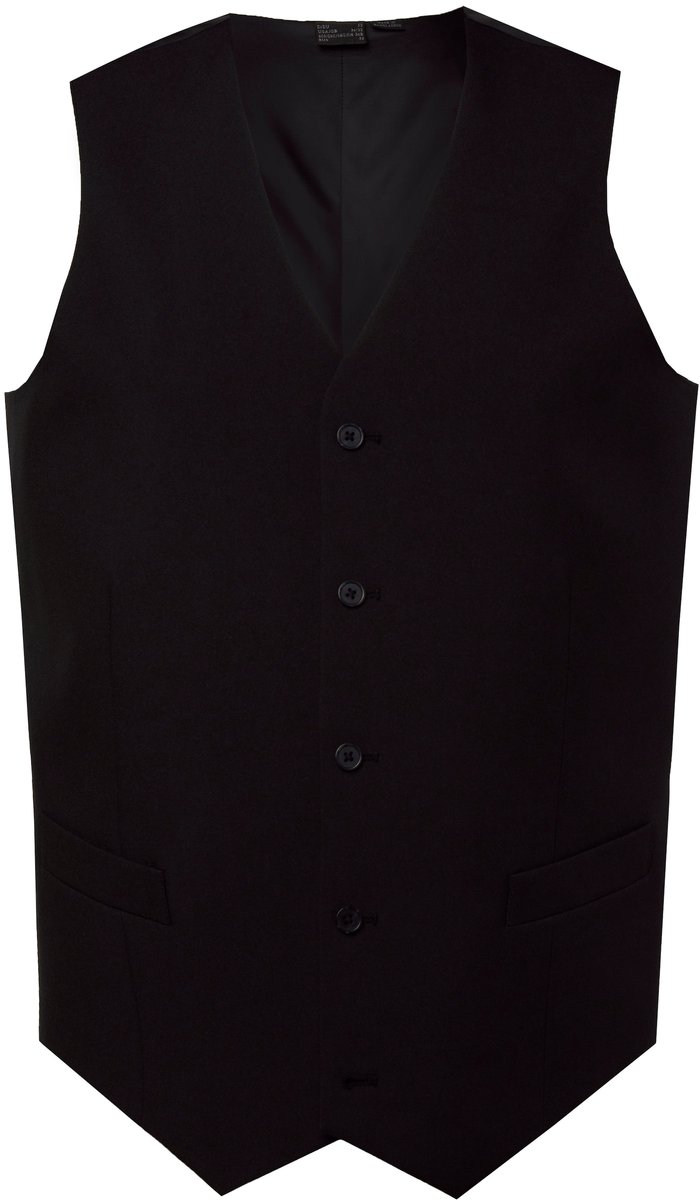 Men Plus - Heren - Bodywarmer business mix & match Porto - Zwart - Maat 40