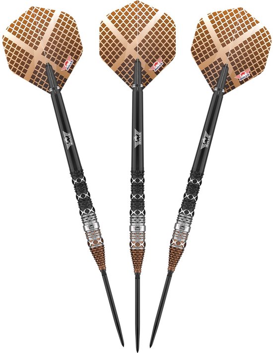 Bull's Max Hopp CP Steeltip Dartpijlen 95% Tungsten - Tapered Barrel - Shark Grip - Player Edition — afbeelding 3