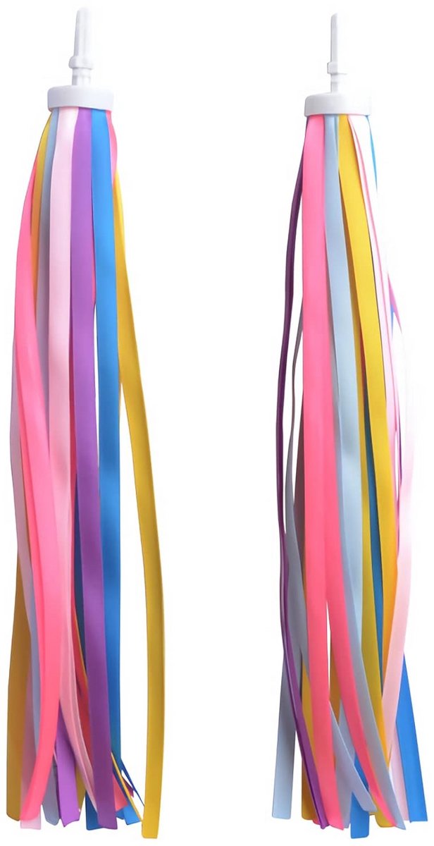 Fiets Streamers - Handvat Versiering - Kinderen Blij Maken - Vrolijke Kleuren - 25 cm - Multicolore
