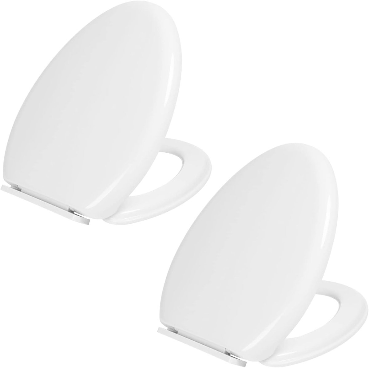 Toiletbril - Zitting Deksel - Stil Sluiten - Eenvoudig Verwijderbaar - 48.77 cm - Wit