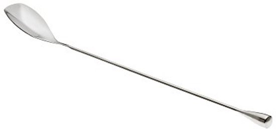 Staaflepel - Mixlepel Barlepel - Cocktails Maken - Massieve Schacht - 30 cm - Zilver — afbeelding 3