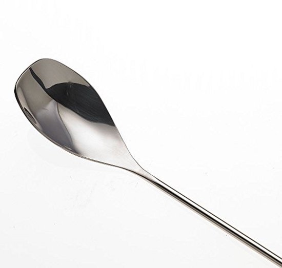 Staaflepel - Mixlepel Barlepel - Cocktails Maken - Massieve Schacht - 30 cm - Zilver — afbeelding 5