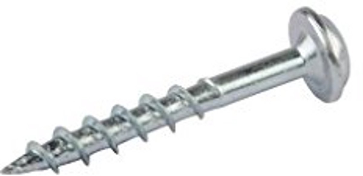 Schroeven Set - Metaalverbinding Bouten - Houtbewerking Buiten - Vlakke Afsluiting - 100 Stuks - Zilver