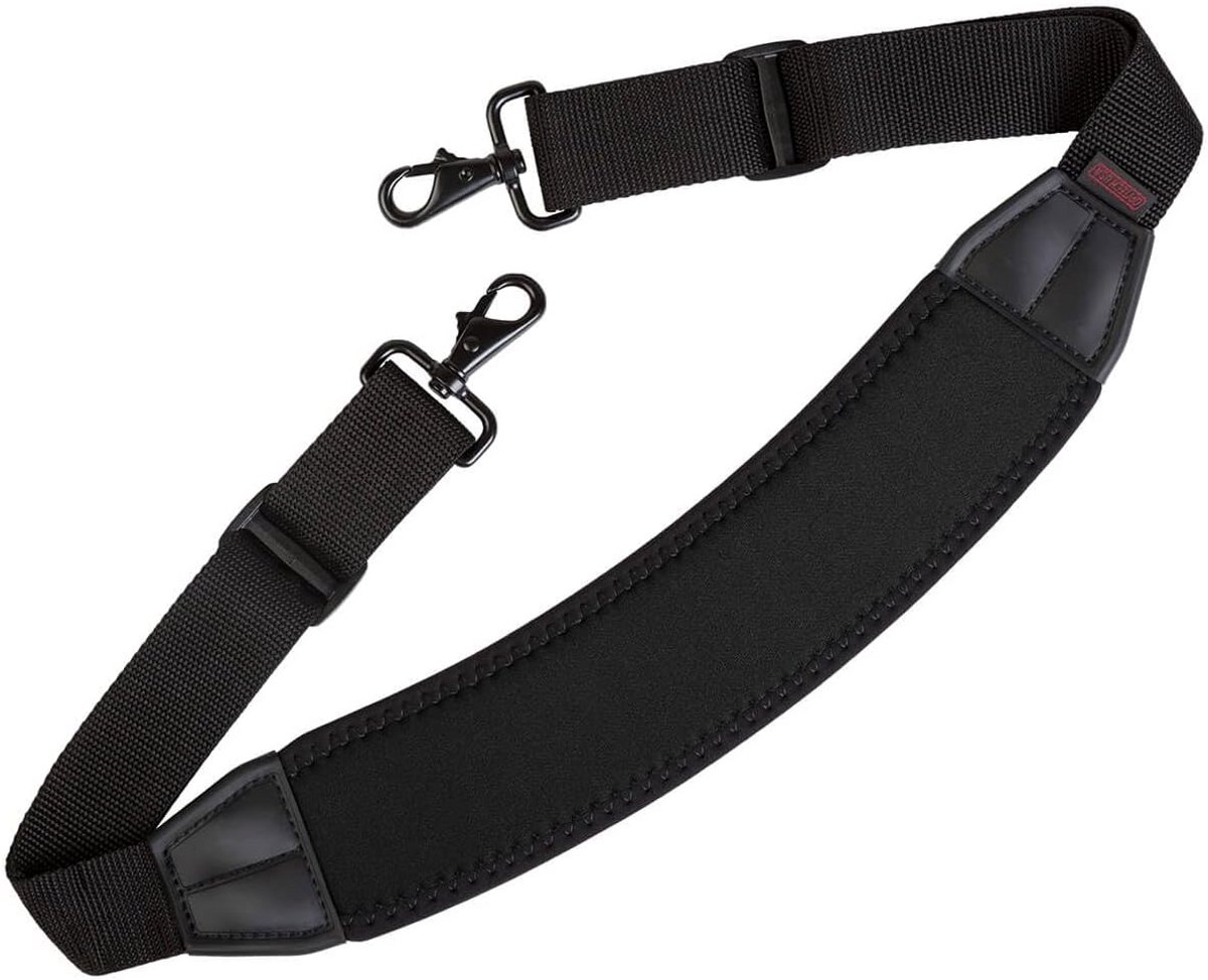 Draagriem - Schouderband - Zware Tassen Dragen - Schokabsorberend Systeem - 51-132 cm - Zwart