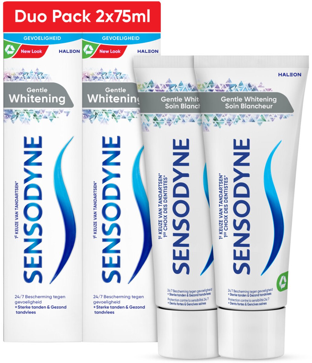 Sensodyne Tandpasta Gentle Whitening Duo - 3 x 2 x 75 ml - Voordeelverpakking