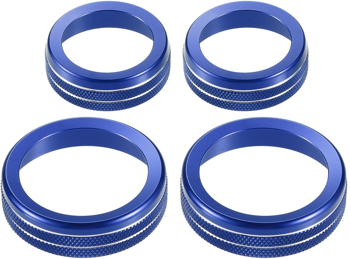 Dailygoods - Knopring Deksel voor Ford - 4 Stuks Blauw