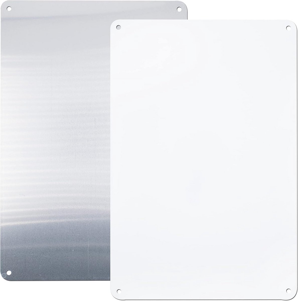 Aluminium Panel - Warmteoverdracht Platen - Reclame Borden Maken - Hoge Glans Oppervlak - 300x200mm 2 Stuks - Zilver