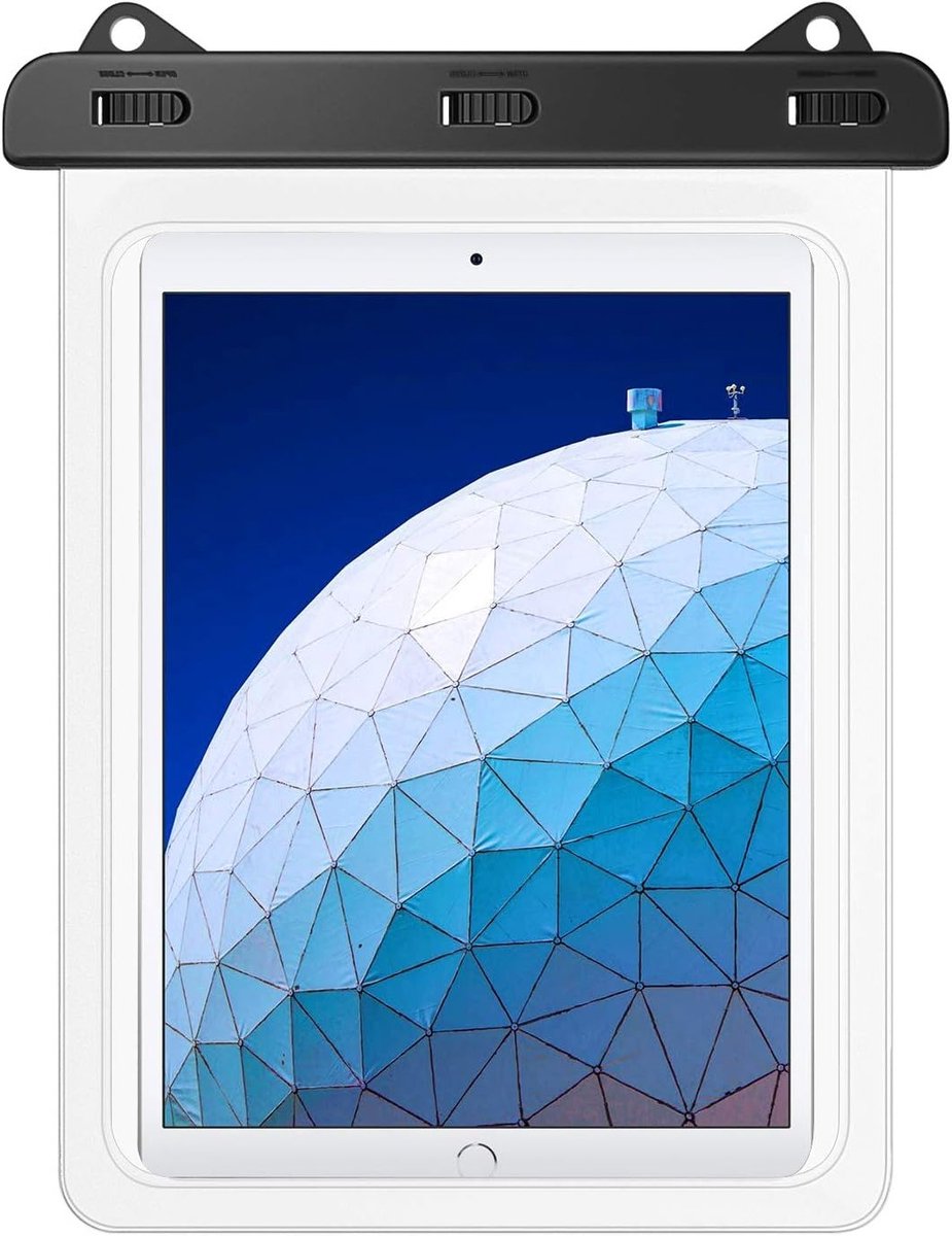 Waterdichte tas voor 12 inch tablets en apparaten, beschermhoes voor iPad en Galaxy Tab met helder ontwerp