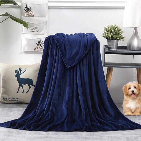 Verzwaringsdeken - Dikke deken - Ontspanning comfort - Extra dik isolatie - 200 x 350 cm - Marineblauw