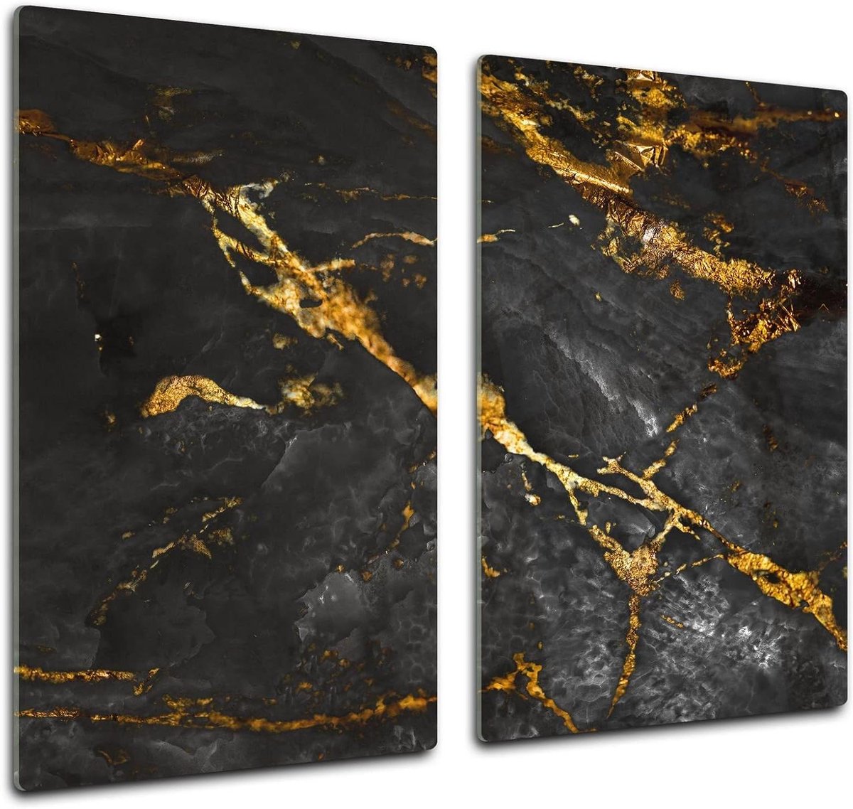 Glazen Hakplank - Snijblad Werkblad - Keuken Werkblad - Gehard Veilig Glas - 60 x 52 cm - Glossy Stone