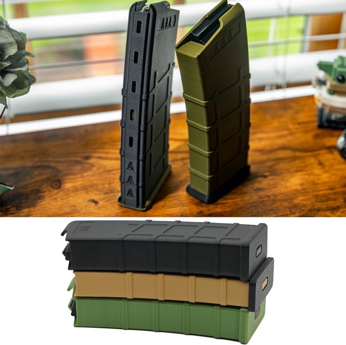 Batterij Opbergkoffer - Batterij Houder Box - Batterijen Organiseren - Tijdschrift Vorm Ontwerp - Tot 24 AAA 12 AA - Zwart