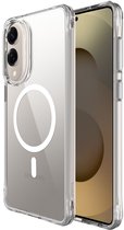 Buddi Core - Hoesje Geschikt voor Samsung Galaxy S25 Edge - Compatibel met MagSafe - Back Cover met Magneet - Doorzichtige Telefoonhoes - Beschermhoes - Transparant
