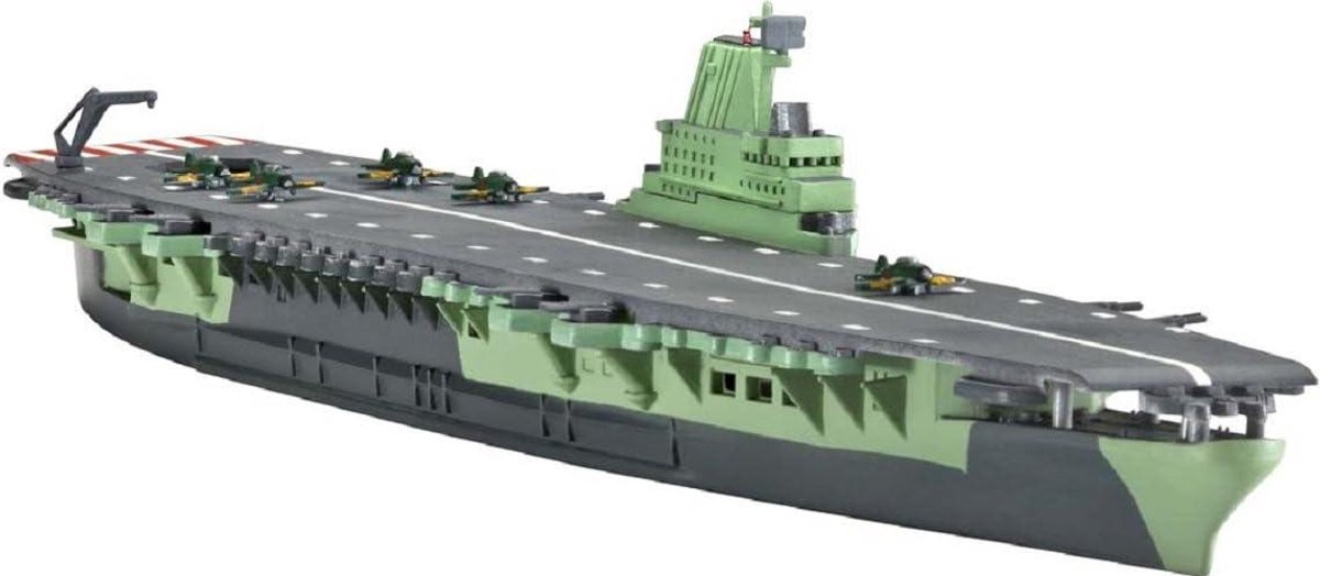 Model Vliegtuigdrager - Modelboot Scheepsmodel - Modelbouw Hobby - Waterlijn Romp - 1:1200 Schaal - Grijs