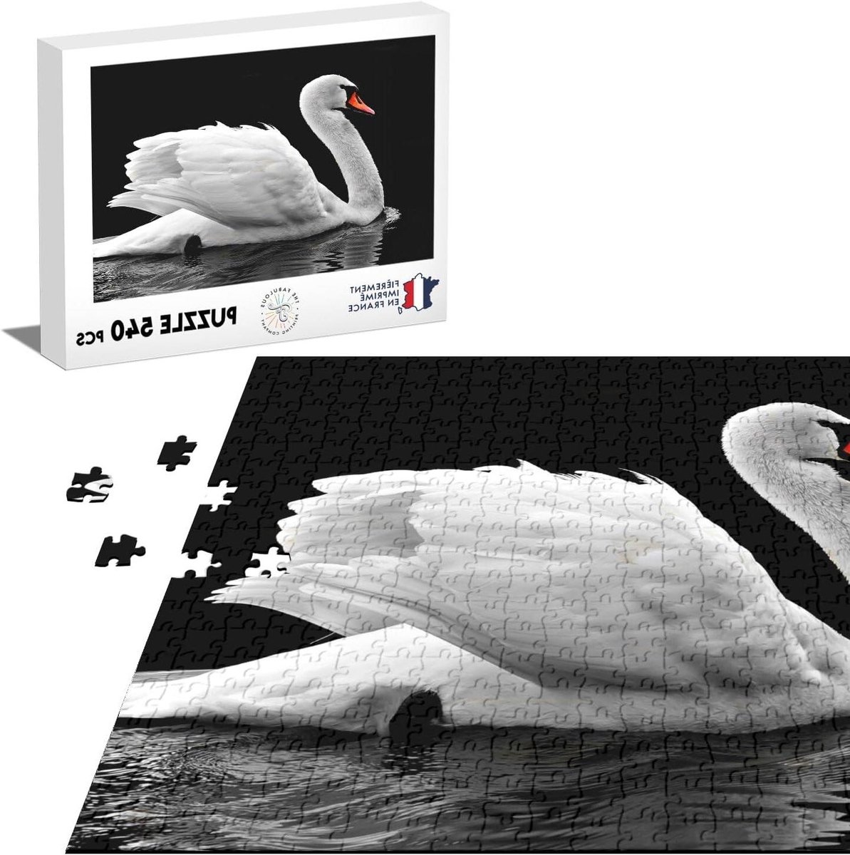 Klassieke Puzzel - Legpuzzel Stukjes - Ontspannend Tijdverdrijf - Gedrukt in Frankrijk - 52 x 375 cm - Natuur Vogel